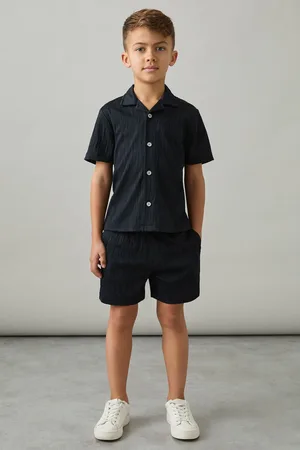 Reiss 3-9 yrs Wave-jacquard Drawstring Shorts, 45Y