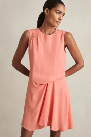 Reiss Draped Tuck Mini Dress, 4