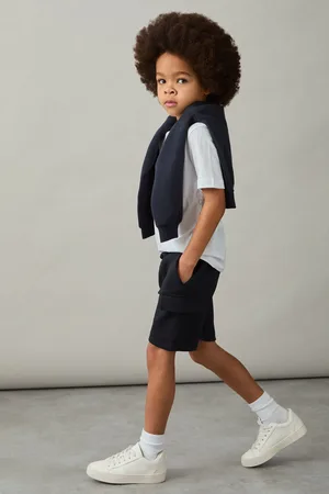 Reiss 3-9 yrs Interlock-jersey Cargo Shorts, 45Y
