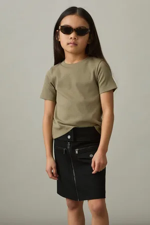 Reiss 4-9 yrs Cotton-jersey Ribbed Short-sleeve T-shirt, 45Y