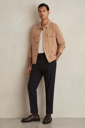 Reiss Pinstripe Tapered Trousers, 28