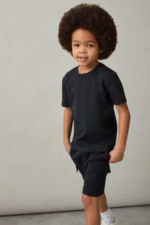 Reiss 9-13 yrs Interlock-jersey Crew-neck T-shirt, Q04