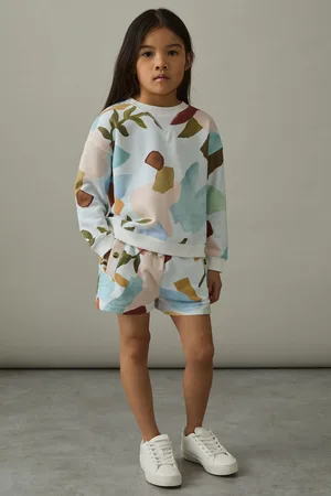 Reiss 4-9 yrs Abstract-print Sweatshirt And Shorts Set, 45Y