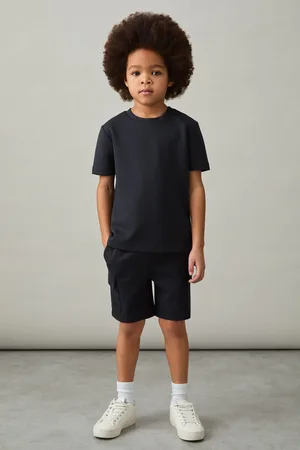 Reiss 3-9 yrs Interlock-jersey Crew-neck T-shirt, Q03