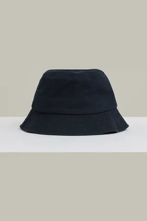 Reiss Cotton Logo-embroidered Bucket Hat