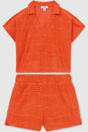 Reiss Towelling Shirt And Shorts Set