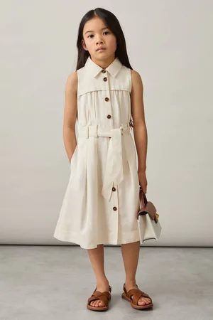 Reiss 4-9 yrs Tie-waist Collared Dress, 45Y
