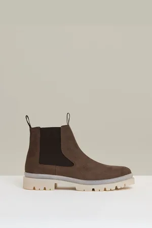 Reiss Suede Contrast Sole Chelsea Boots, E41