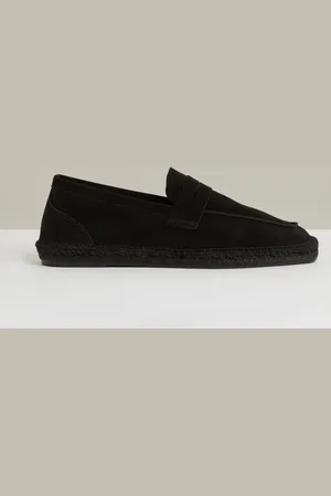 Reiss Suede Penny-strap Espadrilles, E41