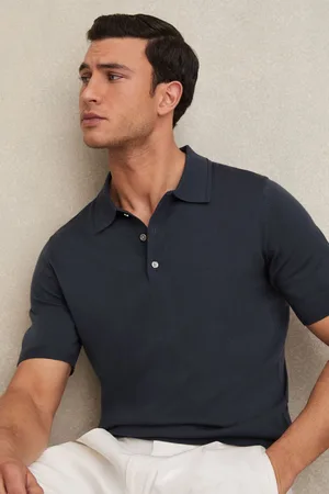 Reiss Merino Wool Short-sleeve Polo Shirt, XS