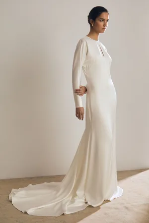 Reiss Atelier Duchess Satin Bridal Maxi Dress, 6