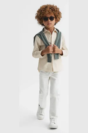Reiss 13-14 yrs Corduroy Cutaway Collar Shirt, Yrs