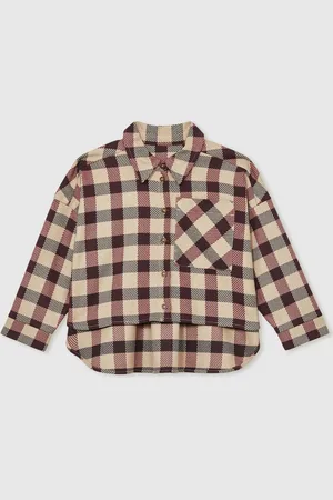 Reiss 13-14 yrs Oversized Woven Check Shirt