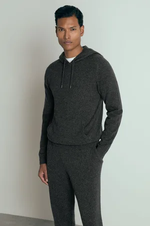 Reiss Ruler Hoodie Cashmere Plain, Size: M
