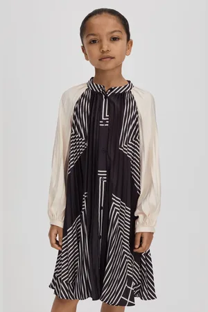 Reiss Teen Printed Pleated Dress, 13-14 Yrs