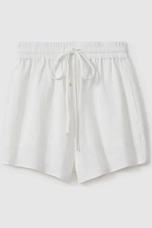 Bondi Born Hastings Drawstring Shorts Cotton Plain, Size: XL