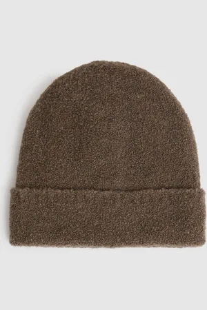 Reiss Abby Alpaca Blend Boucl?? Beanie Hat Knitted, , One Size