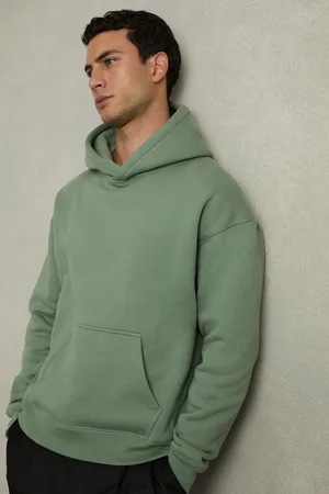 Reiss Boulevard Hoodie Cotton Plain, Size: L