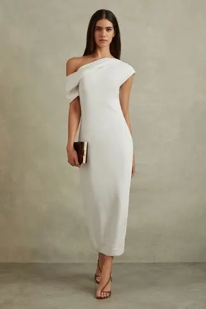 Reiss Laurey Draped Bodycon Midi Dress, 8