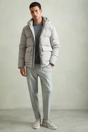 Reiss Patch-pocket Quilted Puffer Jacket, M