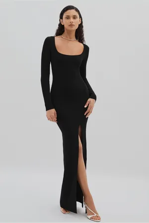 GOOD AMERICAN Ribbed Midi Dress, 8