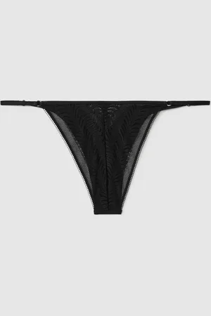 Calvin Klein Calvin Underwear Sheer Lace Tanga Briefs, , S