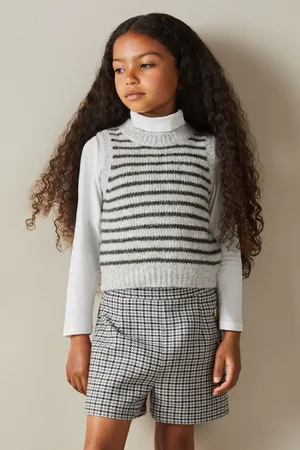 Reiss Venus Vest Wool Striped, Size: Q04