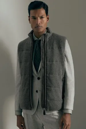 Reiss Shackleton Gilet Cotton Quilted, Size: S