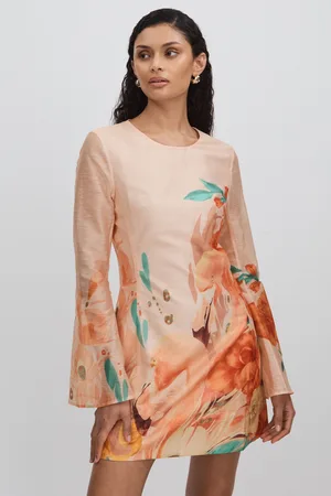 LEO LIN Leoen Blend Printed A-line Mini Dress, , 6