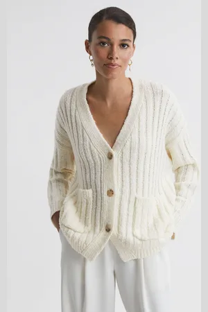Reiss Relaxed Wool Blend Cardigan, S