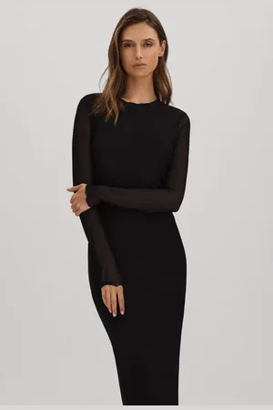 GOOD AMERICAN Mesh Maxi Dress, XS