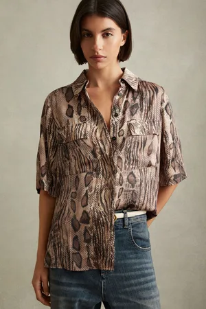 Reiss Snake Print Shirt, 4