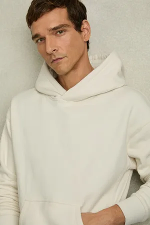 Reiss Boulevard Hoodie Cotton Plain, Size: L