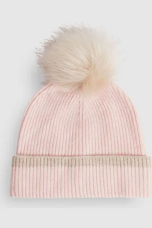 Reiss Wool Ribbed Pom-pom Hat, 11-14Yrs