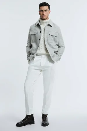 ATELIER Italian Wool Blend Button-through Jacket, L
