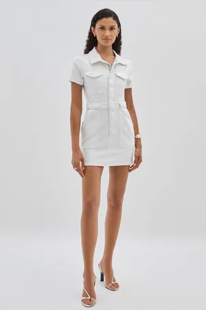 GOOD AMERICAN Good Denim Mini Dress, XS