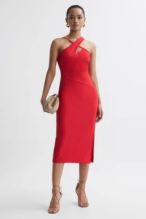 Reiss Bodycon Cut-out Midi Dress, 16