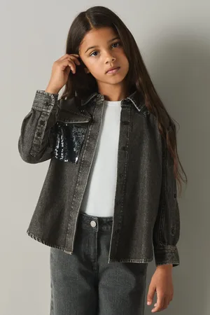 Reiss Kourtney Shirt Sequin, Size: Q04