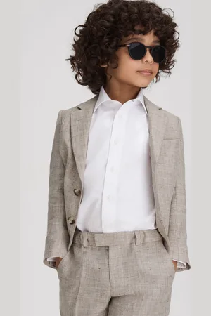 Reiss Auto Blazer Linen Textured, Size: 9
