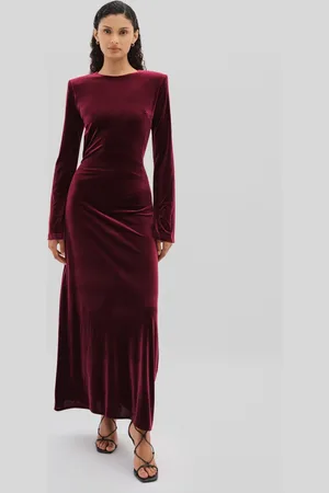 UNDRESS CODE Open-back Velvet Maxi, L