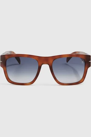 David beckham Square Tortoiseshell Sunes, , One Size