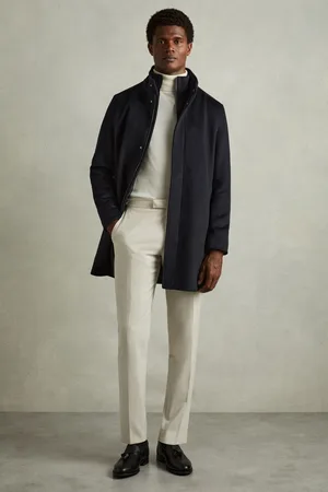 Reiss Wool-blend Hybrid Coat, XS