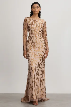 RAISHMA Embellished Asymmetric Maxi Dress, 10