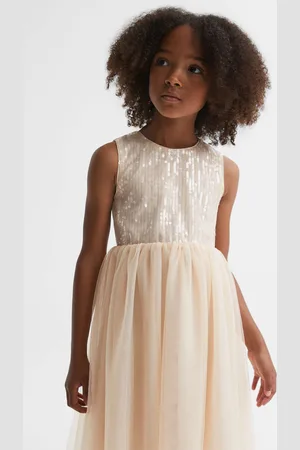 Reiss Maxine Tulle Dress Sequin, Size: 9