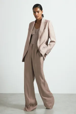 ATELIER Tailored Double Breasted Suit Blazer, 6