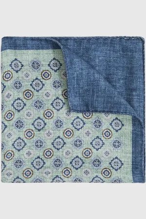 Reiss Silk Medallion-print Pocket Square