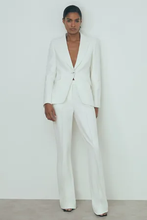 ATELIER Camille Slim Flared Suit Trousers, , 14