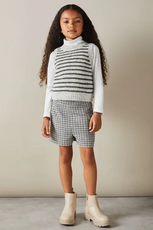 Reiss Venus 4-9 yrs Alpaca Blend Striped Vest, 4-5Yrs