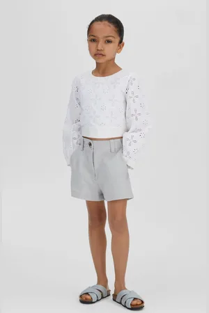 Reiss Dani Shorts Linen Plain, Size: 4-9Yrs