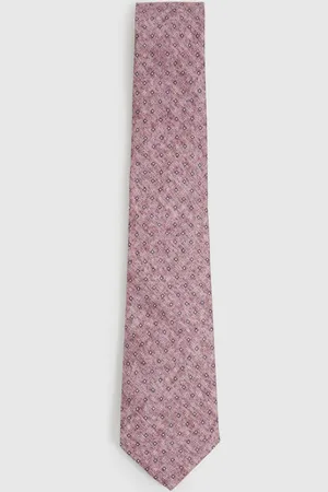 Reiss Albarese Dusty Silk Geometric Print Tie, One Size